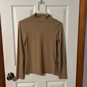 Beige turtleneck